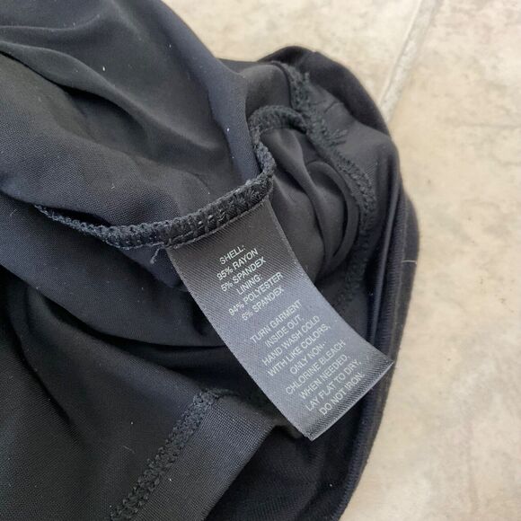 White House Black Market Sequined Cocktail party midi dress women XL Black/White - Picture 9 of 10